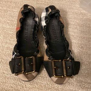 Burberry Nova Check Tan Plaid Classic Ballet Flat